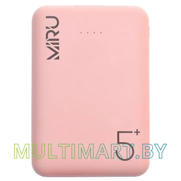 Портативное зарядное устройство Miru LP-3007 (розовый)